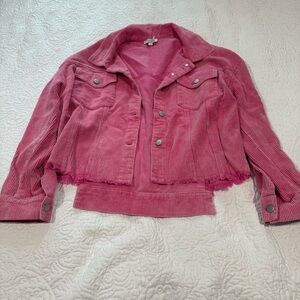 Pink Corduroy Women's Jacket